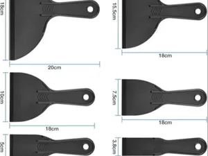 Multi-Size Plastic Scraper & Spatula Set (6 Sizes)