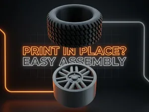 Rugged RC Wheels Set (40mm/42mm) PLA+TPU