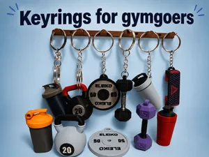 Keyrings - All your favorite gym equipment