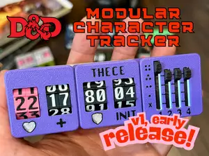 Modular D&D Character Sheet (+Gridfinity) - v1.0