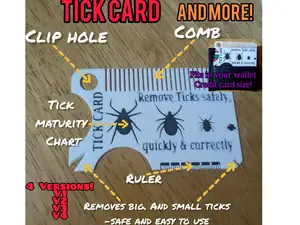 Tick Card - Credit card size - 4 versions