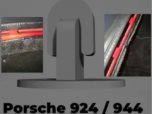 Porsche 924 / 944 Trunk side cover plug