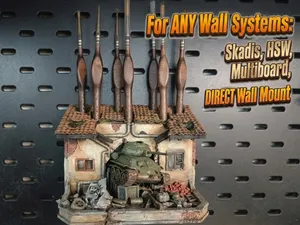 Brush holder for any-Wall-Systems