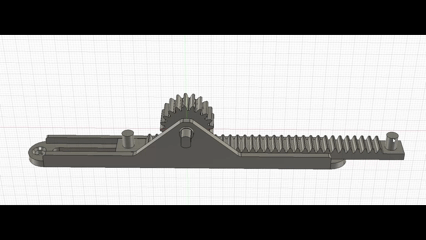 Gear Rack & Pinion Slider (customizable length)