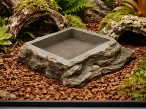 Stone Layered Reptile Water Dish, Water basin
