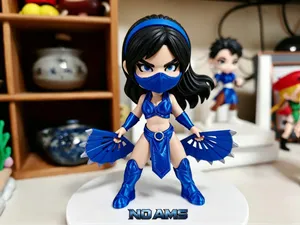 Q版真人快打 吉塔娜 Kitana 分件打印(无需AMS)