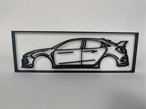 Honda Civic Type R FK8 Line Art Display