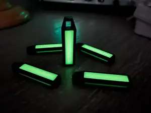 GloTag: an EDC glowing keychain