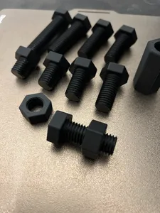 Hexagon bolts and nuts M14x2 modified for 3D print