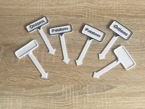 Plant labels signs 2 sizes to write on yourself