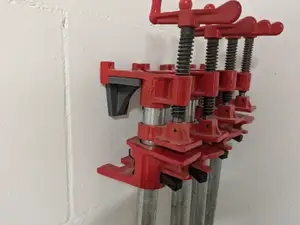 Wall Mount/Holder for Pipe Clamps