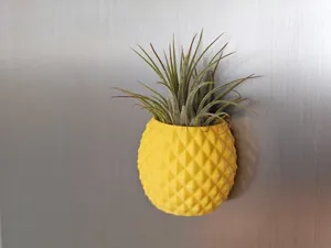 Pineapple planter fridge magnet