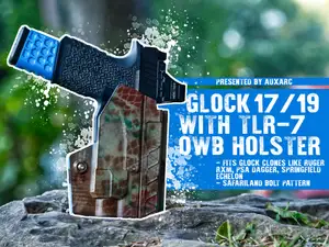 Glock 17/19 + TLR-7 Light OWB Holster w/ Optic Cut