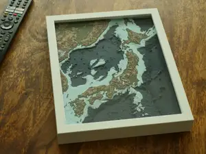 Topographic Map of Japan - with Bathymetry