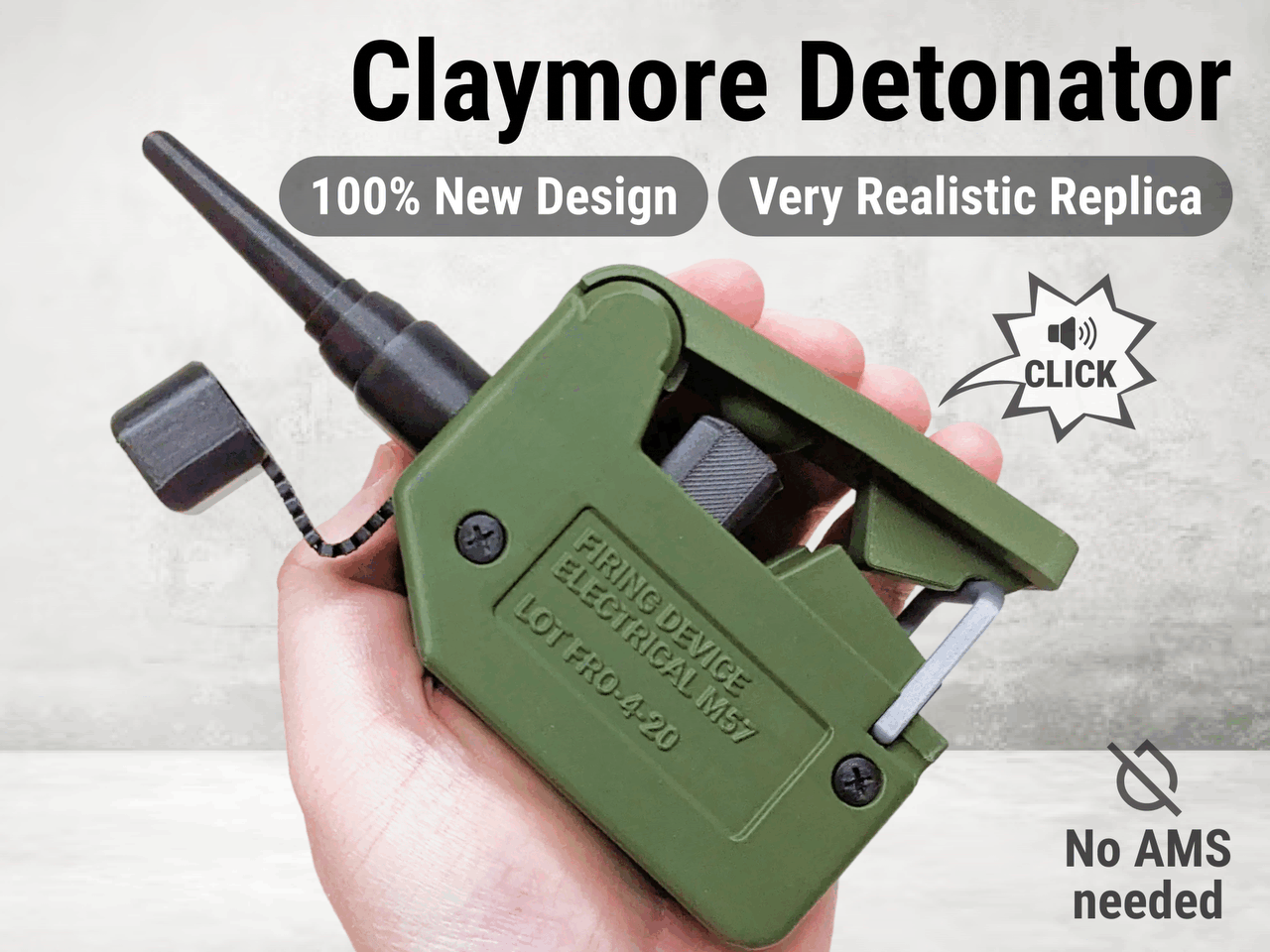C4 & Claymore Detonator | Realistic Replica