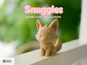Snuggles – 33 minutes Kawaii Cute Fox Figurine