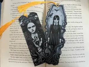 Wednesday Halloween Bookmark Set