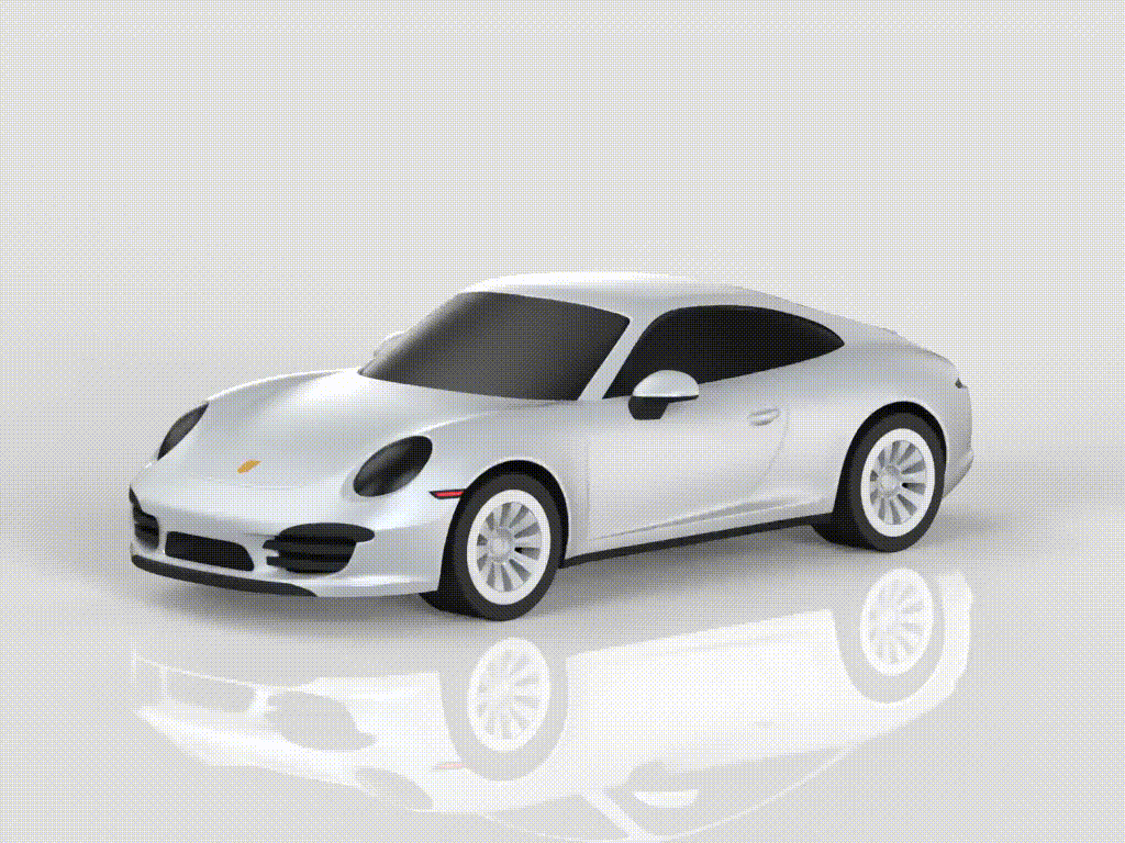 【Porsche】保时捷911 Carrera 4S全能四驱高性能超跑 组装/轮胎可动