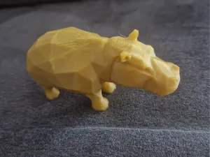 ippopotamo poly art