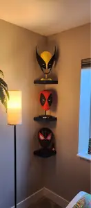 Rounded Floating Corner Shelf