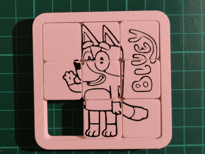 Bluey Sliding Puzzle 3x3