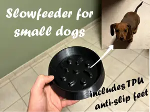 Slowfeeder bowl for small dogs