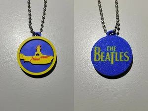 The Beatles Yellow Submarine Double Sided Keychain