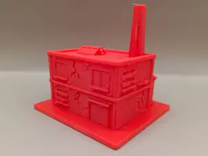 Old Industrial Factory Miniature