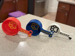 Dog Food Scoops in 3 Sizes