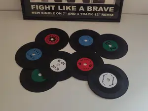 Vinyl Record Coasters | Music Legends Edition