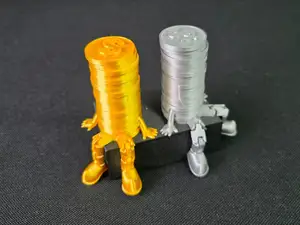 Articulated Flexi Coin Stack Buddy Gift for Banker