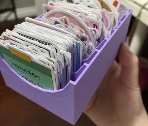 Slotted Sticker Organizer