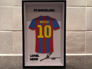 Lionel Messi - FC Barcelona - Jersey Frame