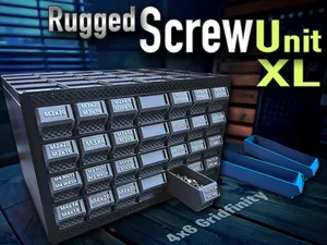 Rugged Screw Unit XL - Gridfinity Hardware Storage