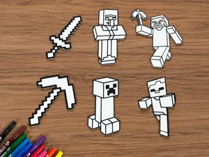 Pack Minecraft para Colorear
