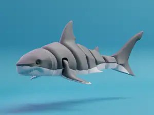 Articulated Great White shark