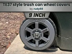 JDM style trash can wheel cover Volk TE37