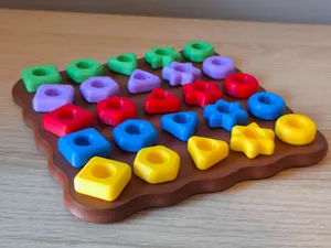 5×5 Peg Board Sorting & Stacking Early Years Toy