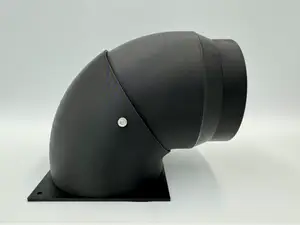120mm Fan To 100mm Pipe 90 Degree Adaptor
