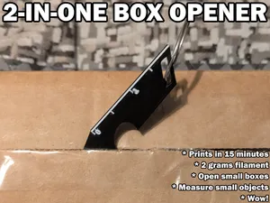 2-In-1 Box Opener & Mini Ruler