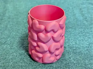 Heart Pattern Vase / Planter / Pot