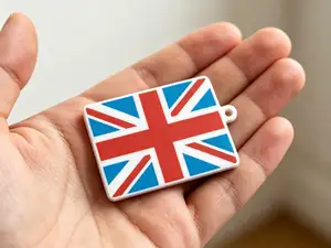 英国国旗钥匙扣钥匙链-世界各国家国旗2026美加墨世界杯热门夺冠球队-男孩涂色玩具