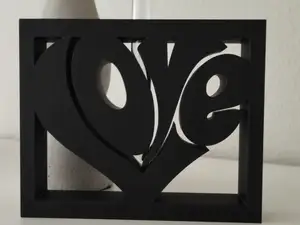 Reagenzglas Vase "Love"