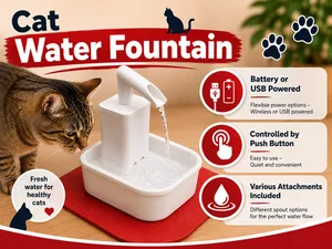Automatischer Katzenbrunnen Batteriebetrieben