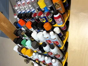 Spray can & Caulk Tube Wall Mounted Holder 2 sizes