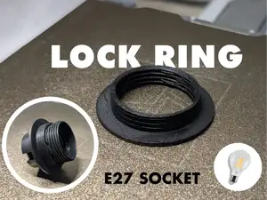 E27 Socket Lock Ring – Threaded Lamp Holder Nut