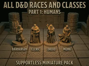 All DnD Races and Classes, part 1 (supportless)