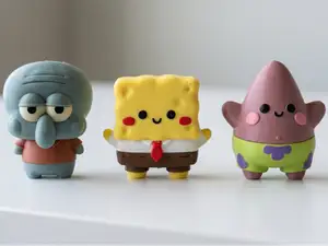 Spongebob Patrick Squidward chibi toy