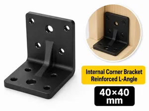 Internal Corner Bracket 40×40mm–Reinforced L-Angle
