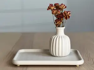 Decorative Tray Platter Board Organizer with Legs